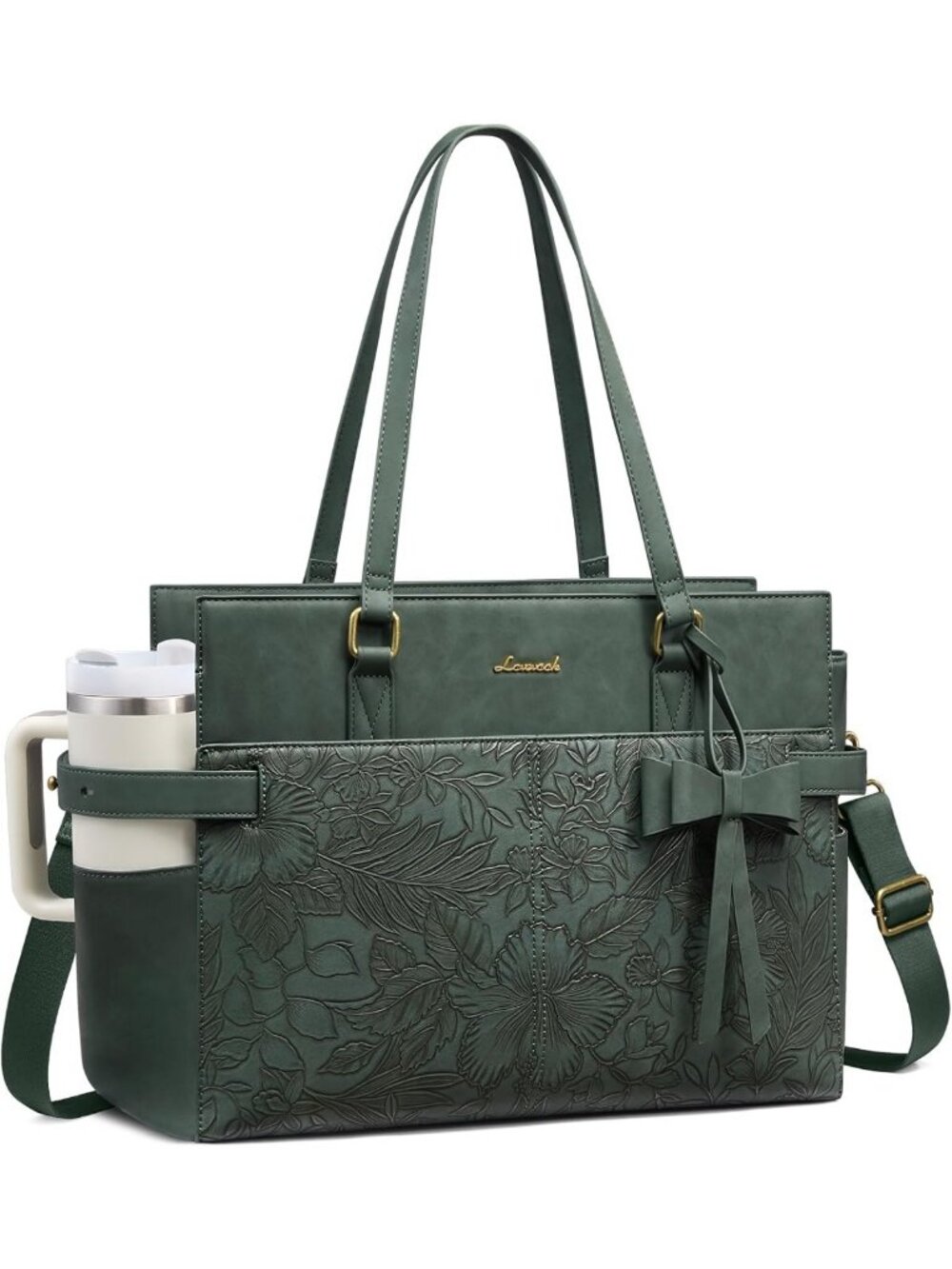 Stylish Women's Laptop Bag, Work Tote & Computer Purse for Office & Travel